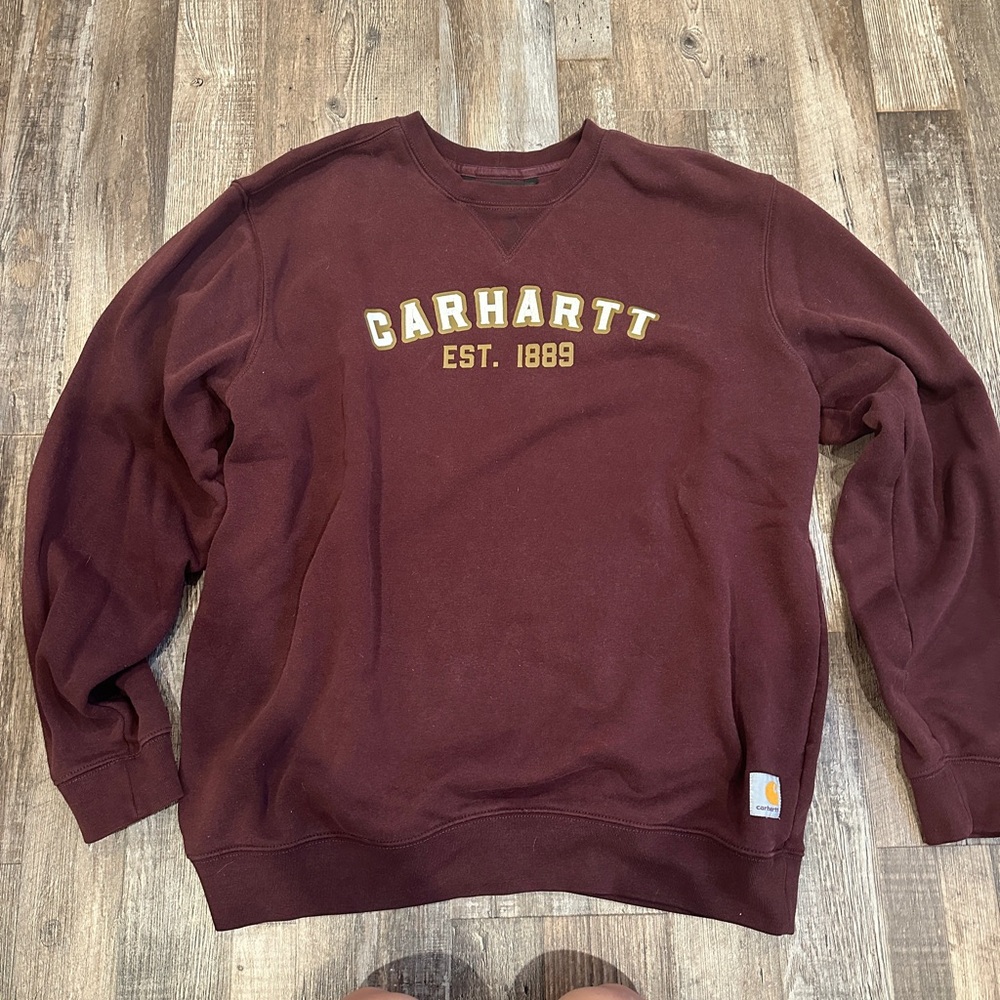 Carhartt Loose Fit Maroon Crewneck